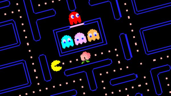 Pac-Man, retro games, video games Video Game Art 4K