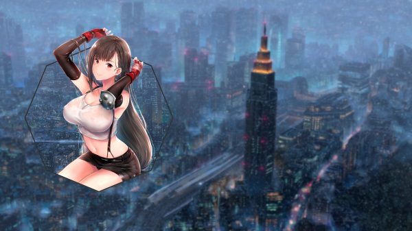 Picture-in-picture, anime, Final Fantasy (series) Anime 4K