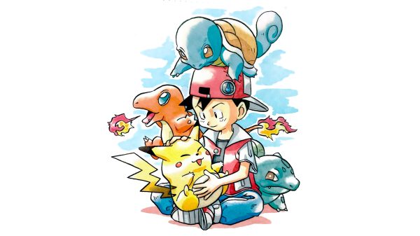 Pokémon, Pikachu, Charmander Manga 4K