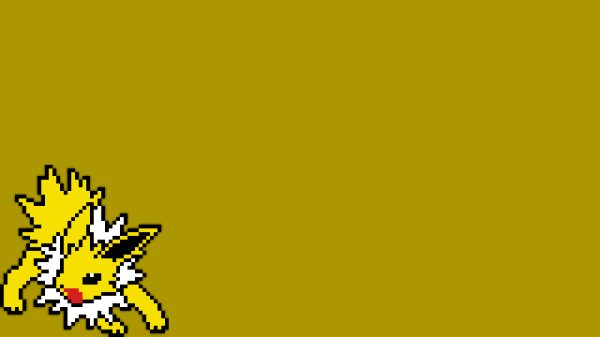 Pixel art, pixels, Jolteon (Pokemon) Manga 4K