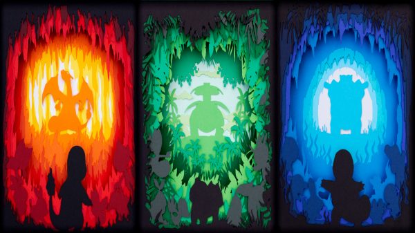 Pokémon, Charmander, Bulbasaur Manga 4K