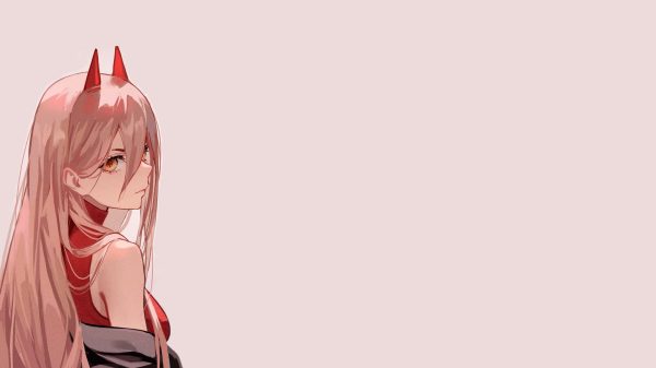 Power (Chainsaw Man), Chainsaw Man, pink hair Manga 4K