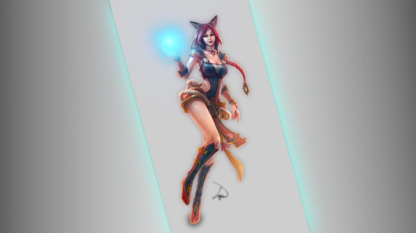 Red, Ahri (League of Legends), League of Legends Gaming 4K