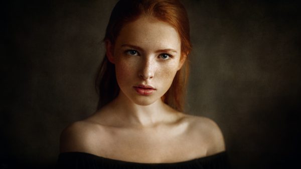 Portrait, women, redhead Women 4K