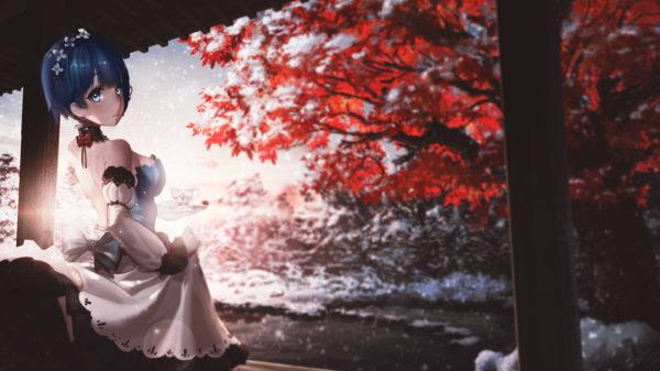 Rem (Re:Zero), anime girls, Re:Zero Kara Hajimeru Isekai Seikatsu Anime Girls 4K