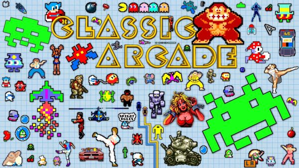 Retro games, video games, collage Video Games 4K