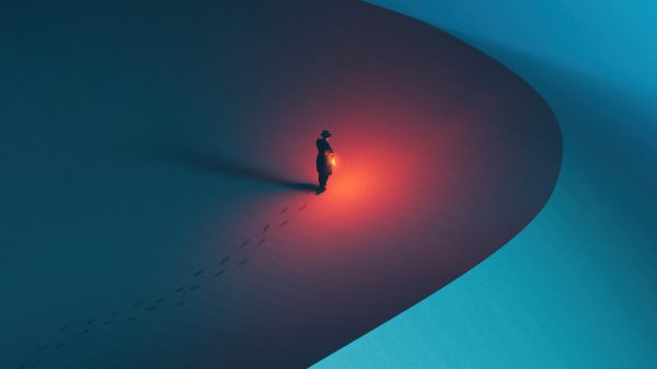 Simple background, minimalism, desert
