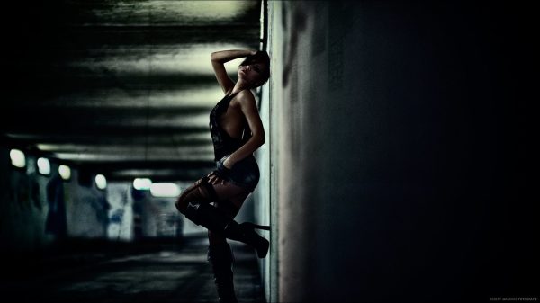 Women, model, wall Women 4K