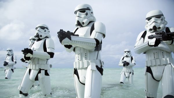Stormtrooper, Star Wars, blaster Geek 4K
