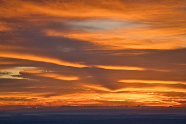 Stunning sunrise with vibrant colors over Stone Mountain, GA. Nature 4K