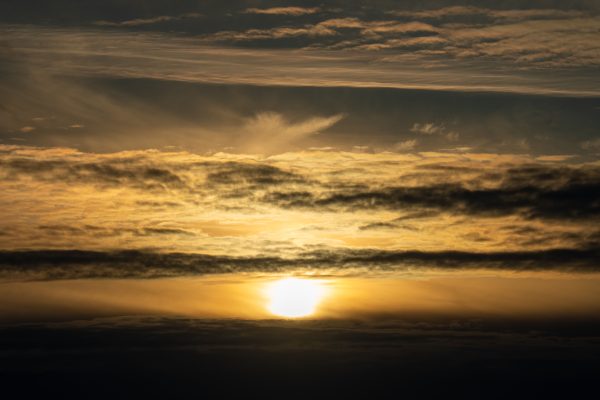Stunning sunset with dramatic clouds over Pepin, Wisconsin. Perfect for nature lovers. Nature 4K