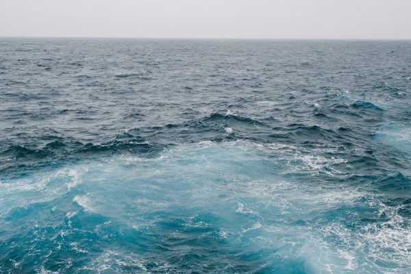 Tranquil view of the vast and serene Atlantic Ocean with gentle waves. Nature 4K