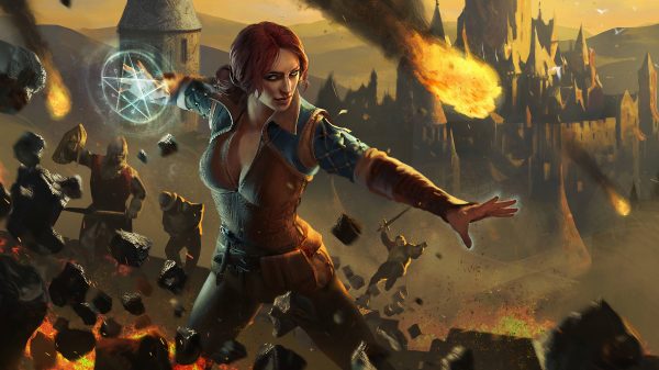 Triss Merigold, Gwent, The Witcher Gaming 4K
