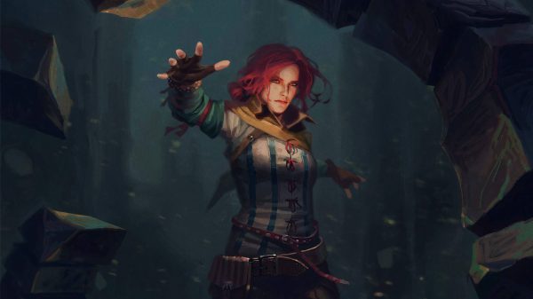 Triss Merigold, The Witcher, fantasy art Gaming 4K