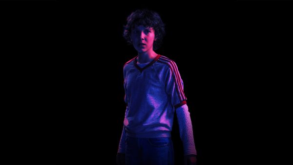 TV series, Stranger Things, simple background Geek 4K