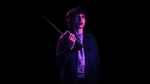TV series, Stranger Things, simple background Geek 4K