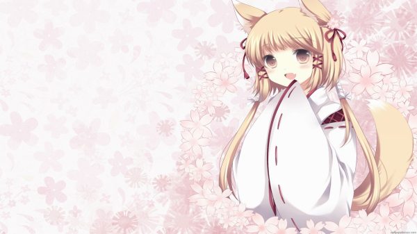 Manga, anime girls, blonde Anime Girls 4K