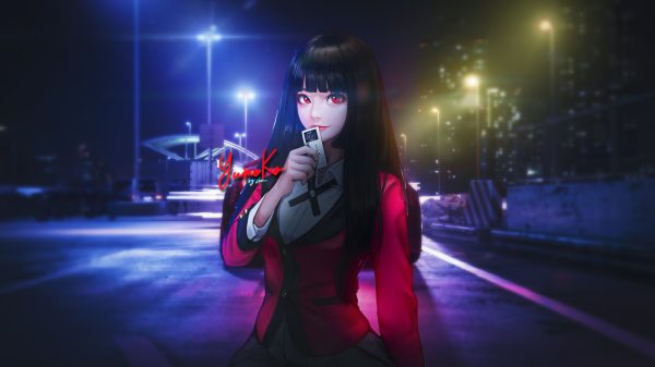 Jabami Yumeko, anime, Kakegurui Anime Girls 4K
