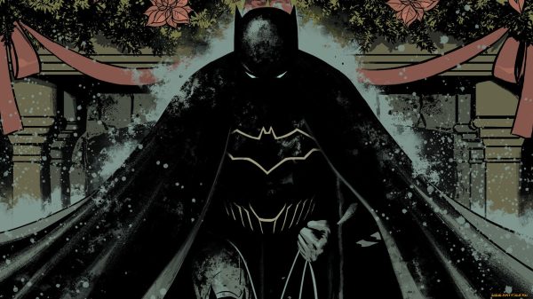 Batman, comic art, cape Manga 4K