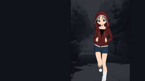 Short hair, short pants, anime girls Anime Girls 4K