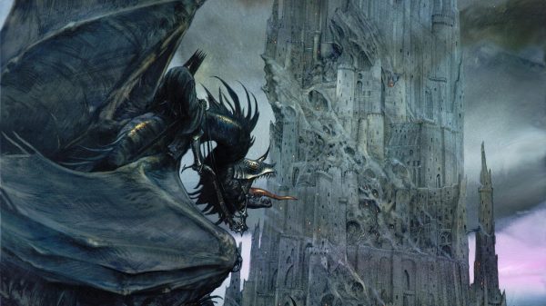 Digital art, fantasy art, Barad-dûr Geek 4K