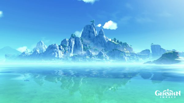 Genshin Impact, video game art, landscape Video Game Art 4K