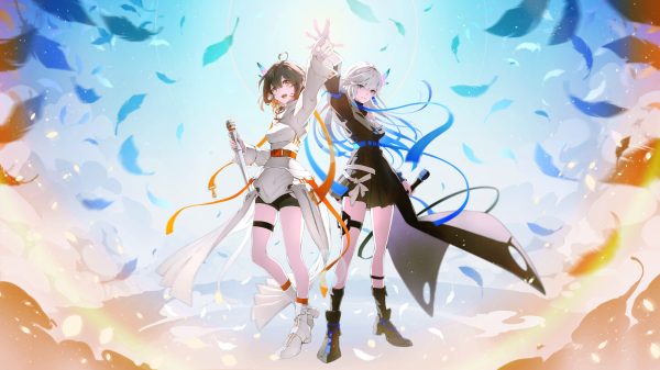 Anime, anime girls, digital art Anime Girls 4K