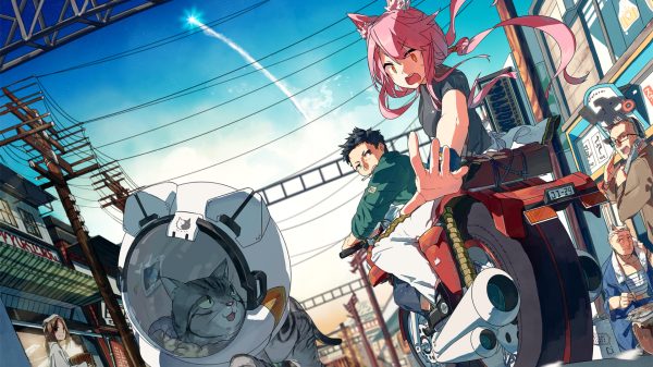 Manga, anime, cats Anime Girls 4K