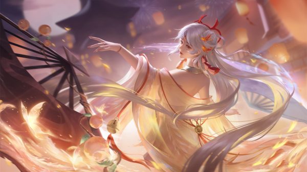 Anime girls, Onmyoji, artwork Anime Girls 4K