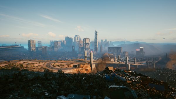Cyberpunk, Cyberpunk 2077, sunset Video Games 4K