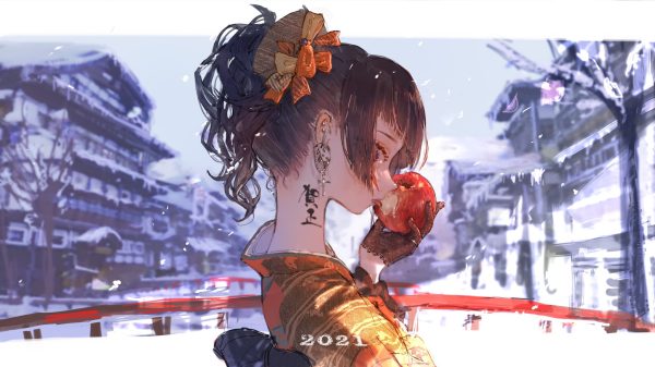 Anime girls, digital art, artwork Anime Girls 4K
