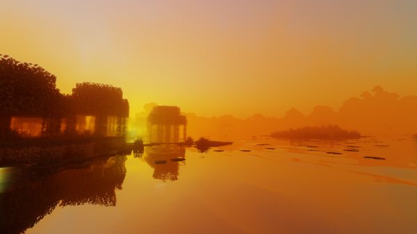 Dawn, Minecraft, nature Gaming 4K
