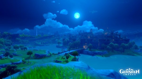 Genshin Impact, video game art, landscape Video Game Art 4K