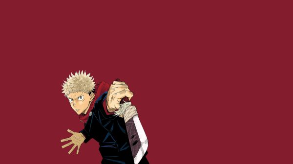 Yuji Itadori, Jujutsu Kaisen, pink hair Jujutsu Kaisen 4K