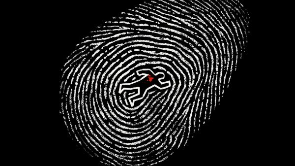 Illustration, blood, fingerprint Manga 4K