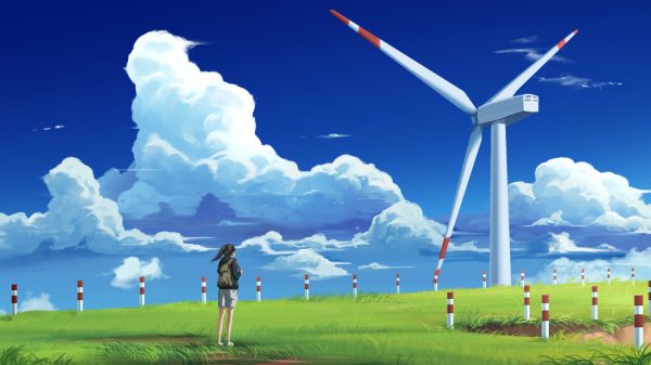 Anime, anime girls, digital art Anime Girls 4K