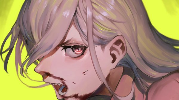 Chainsaw Man, manga, drawing Anime Girls 4K
