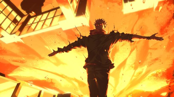 Jujutsu Kaisen, Ryomen Sukuna, fire Jujutsu Kaisen 4K