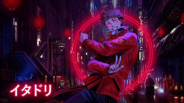 Jujutsu Kaisen, Yuji Itadori, red eyes Jujutsu Kaisen 4K