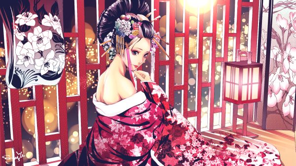 Women, artwork, original characters Anime Girls 4K