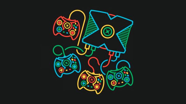 Xbox, retro games, minimalism Video Games 4K